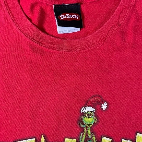 Vintage 2001 Christmas T Shirt Grinch 2XL - Picture 9 of 12